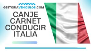 CANJE CARNET DE CONDUCIR ITALIA